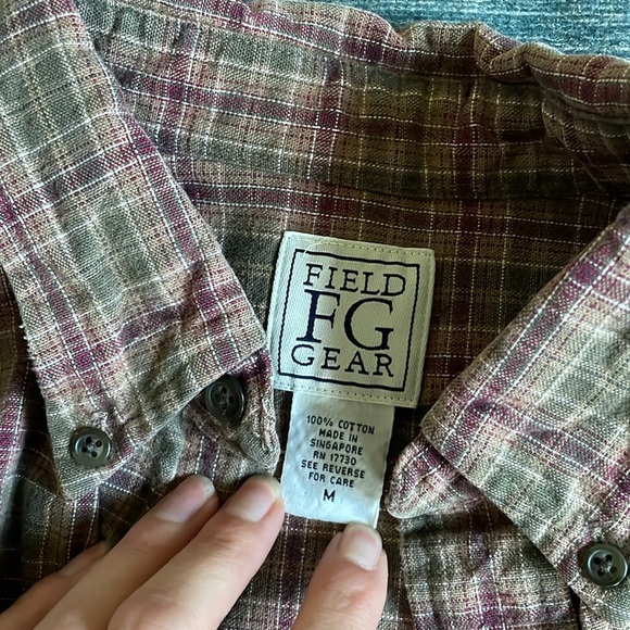 Field Gear Vintage Cotton Fall Plaid Button-Up Shirt - Picture 11 of 12
